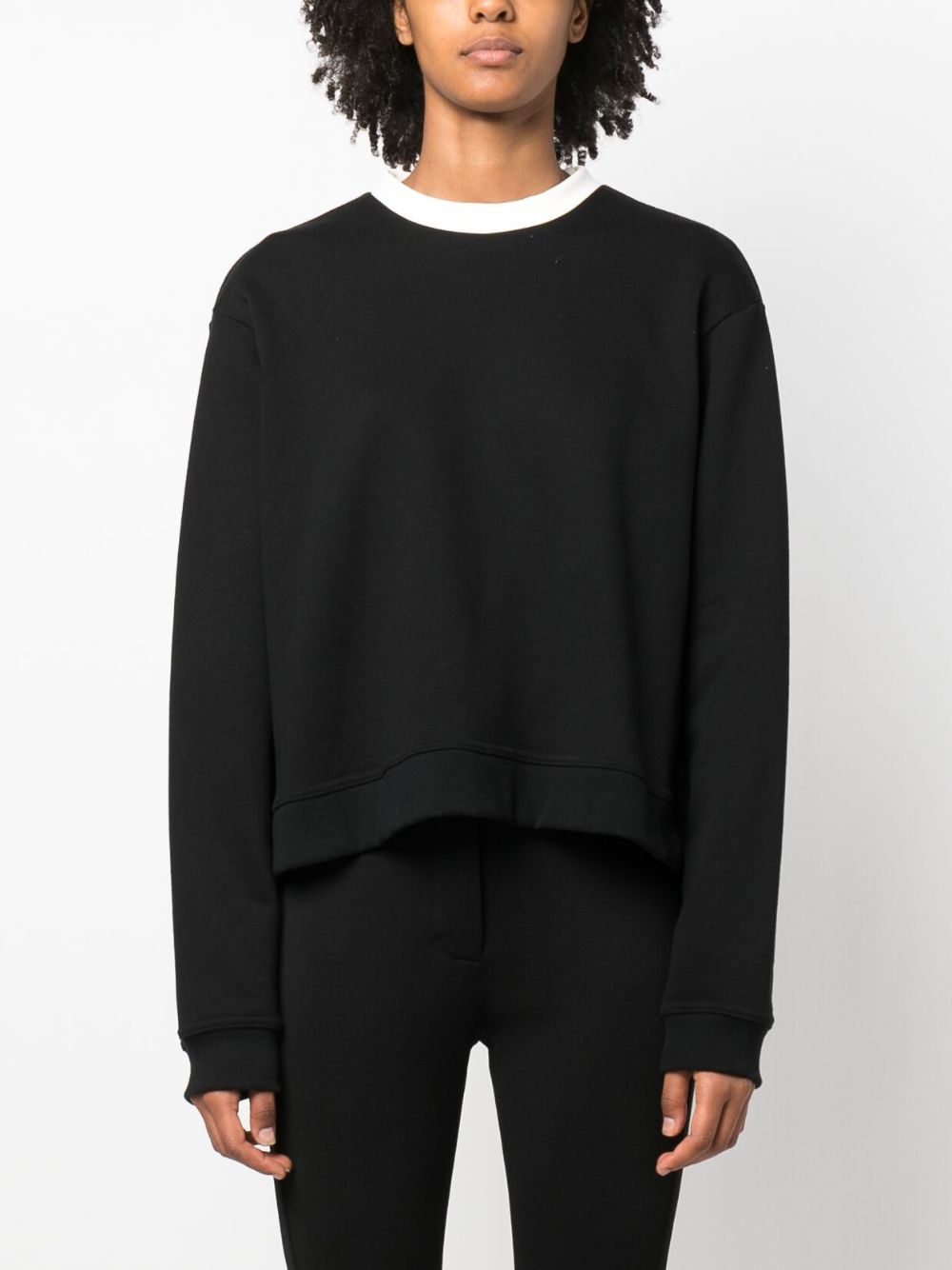 Shop Viktor & Rolf Bow-detail Open-back Sweatshirt In Black