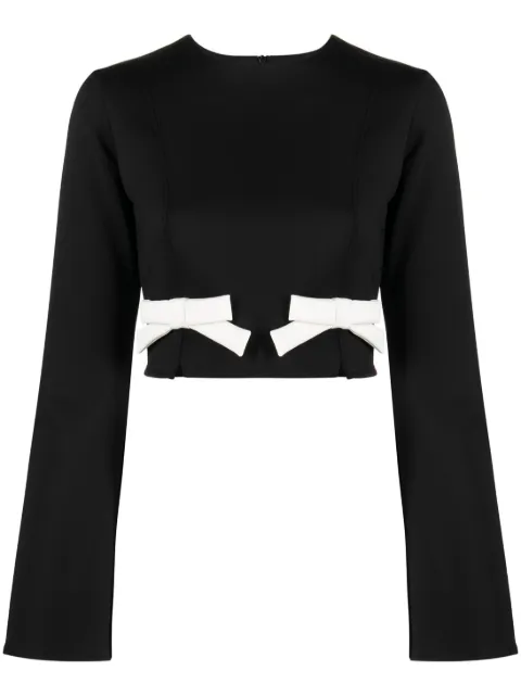 Viktor & Rolf top corto con detalle de moño