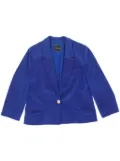 Versace Pre-Owned 1990 single-breasted wool blazer - Blue