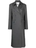 REMAIN notched-lapel double-breasted coat - Grey