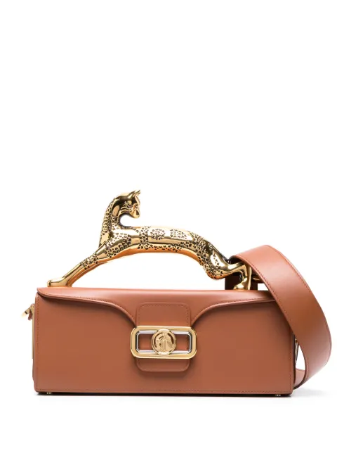 Lanvin Pencil Cat leather tote bag