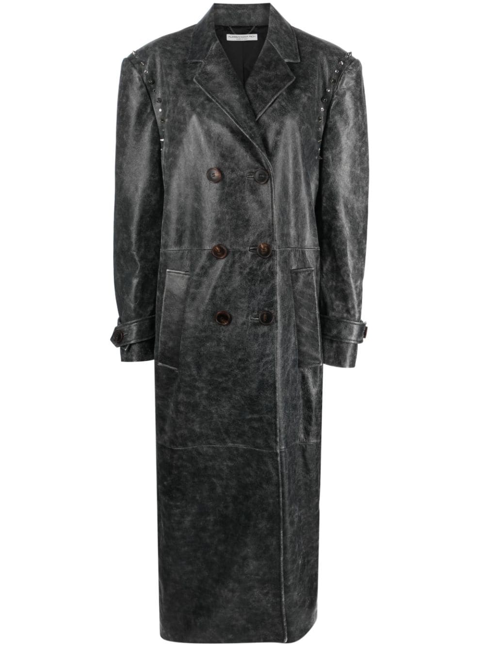 Image 1 of Alessandra Rich studded leather coat