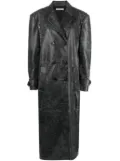 Alessandra Rich studded leather coat - Grey