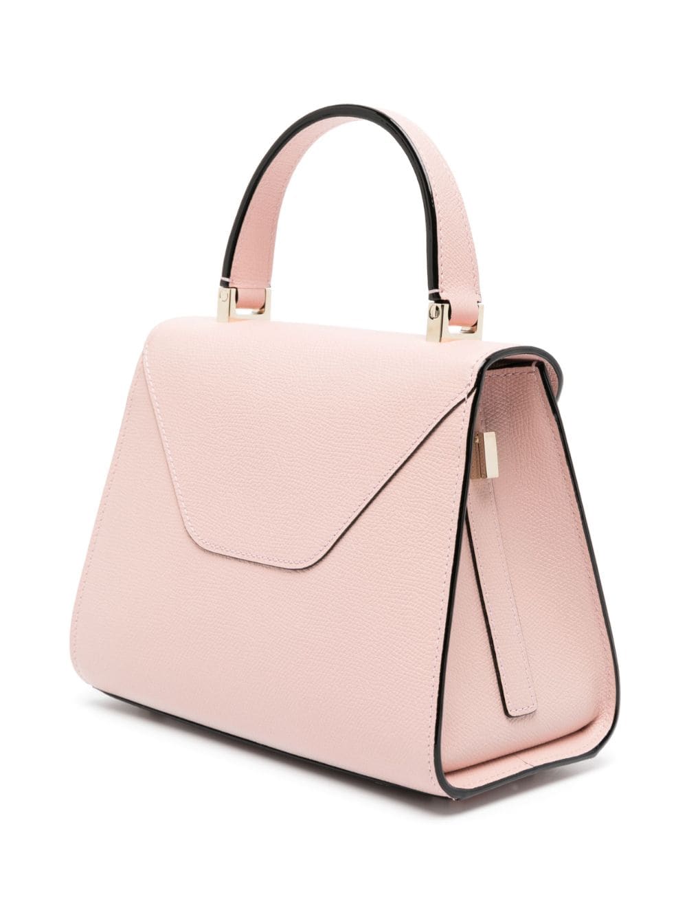 Shop Valextra Grained-texture Leather Tote Bag In Pink