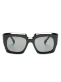 Retrosuperfuture logo-print square-frame sunglasses - Black