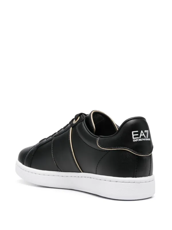 Emporio Armani leather logo store sneakers