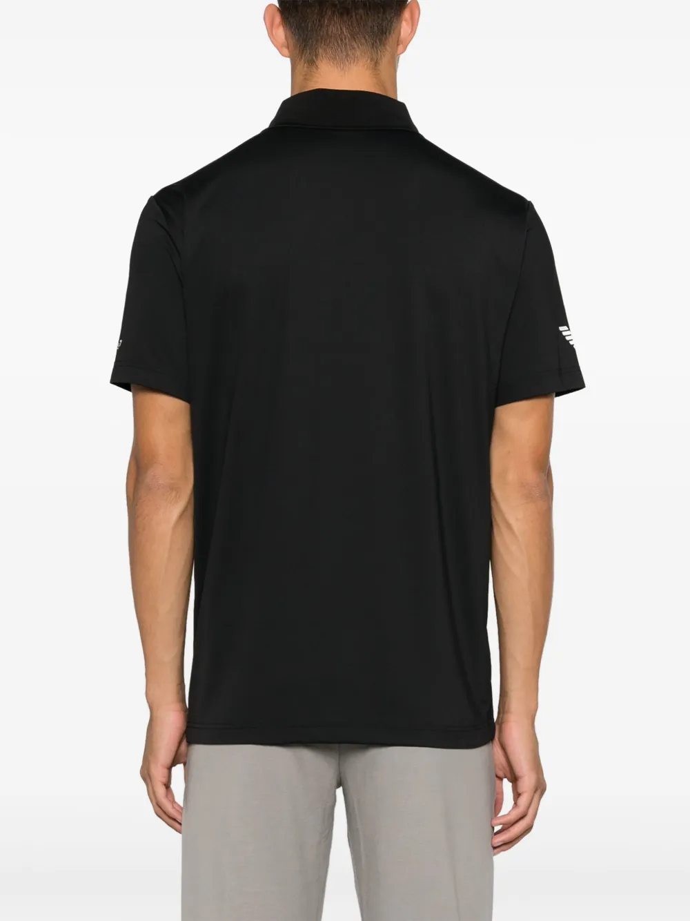 Ea7 Emporio Armani Poloshirt met logoprint Zwart