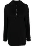 Ea7 Emporio Armani Logo Series drawstring hoodie - Black