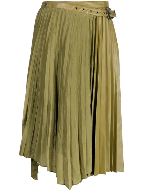 Andersson Bell Nicola pleated asymmetric midi skirt