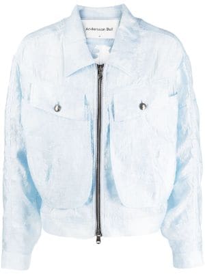 Andersson Bell Sheer Mesh zip-up Jacket - Farfetch