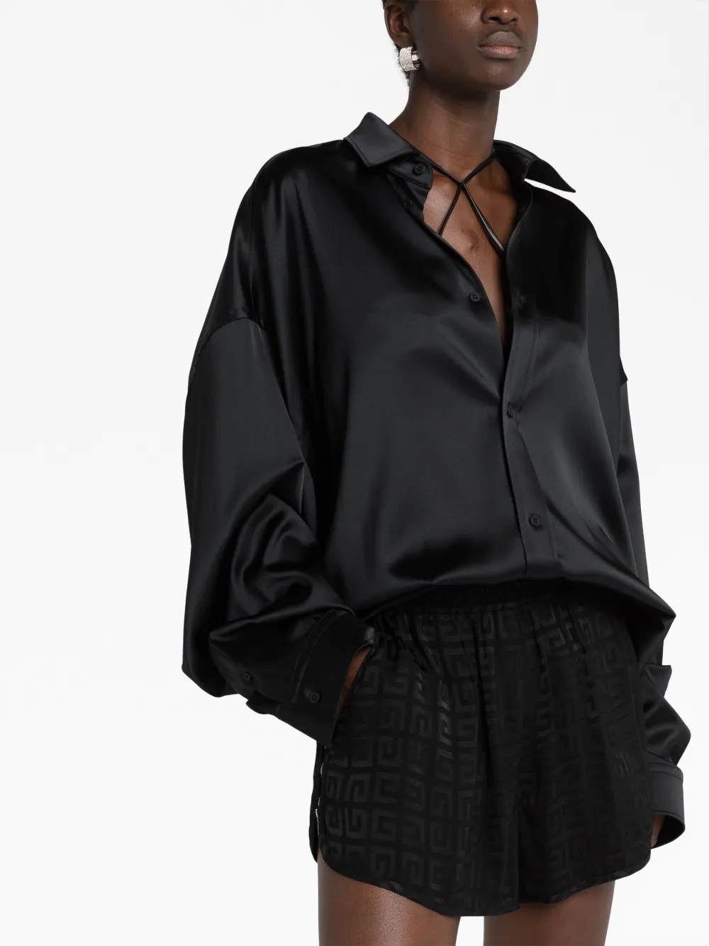 Givenchy 4G-print mini shorts Zwart