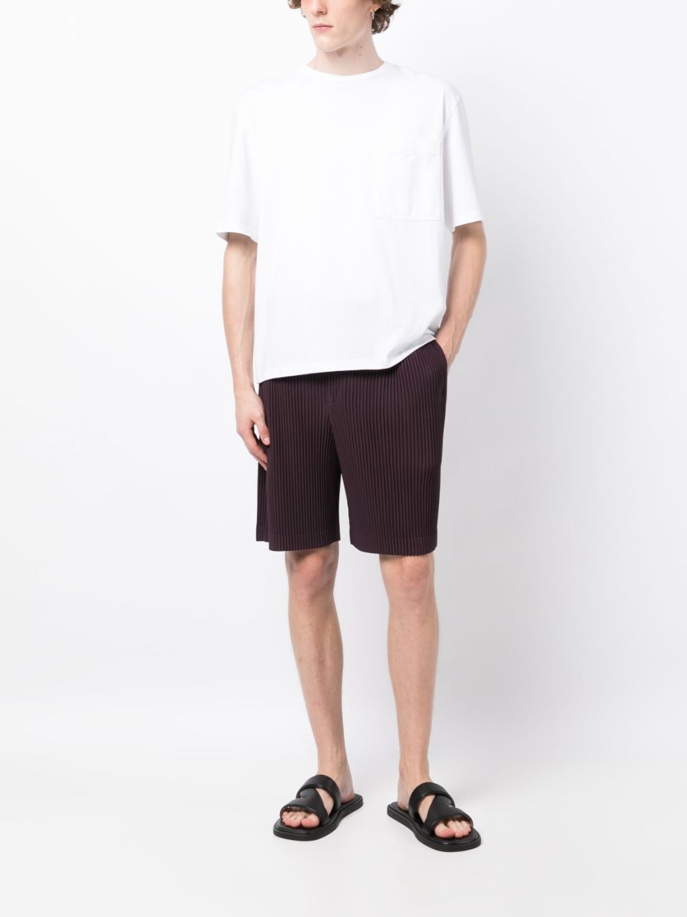 Image 2 of Homme Plissé Issey Miyake Color Pleats drawstring shorts