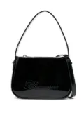 Blumarine patent-finish rhinestone tote bag - Black