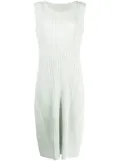 Pleats Please Issey Miyake Cotton Alley plissé midi dress - Green