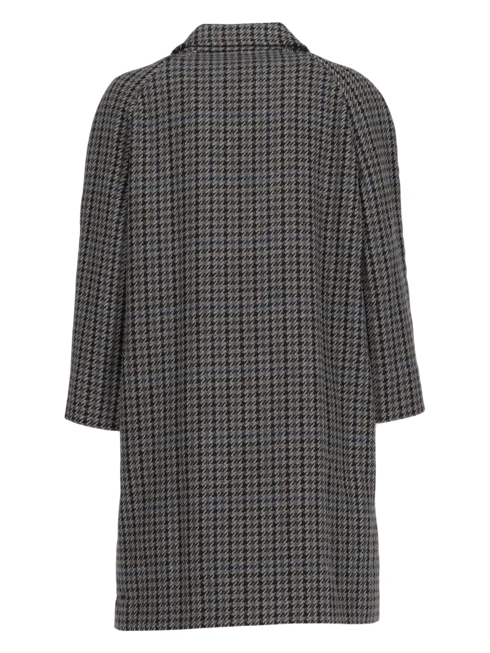 Prada Pre-Owned 2000 houndstooth single-breasted coat - Grijs