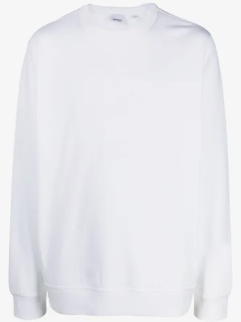 Burberry flocked-logo cotton sweatshirt