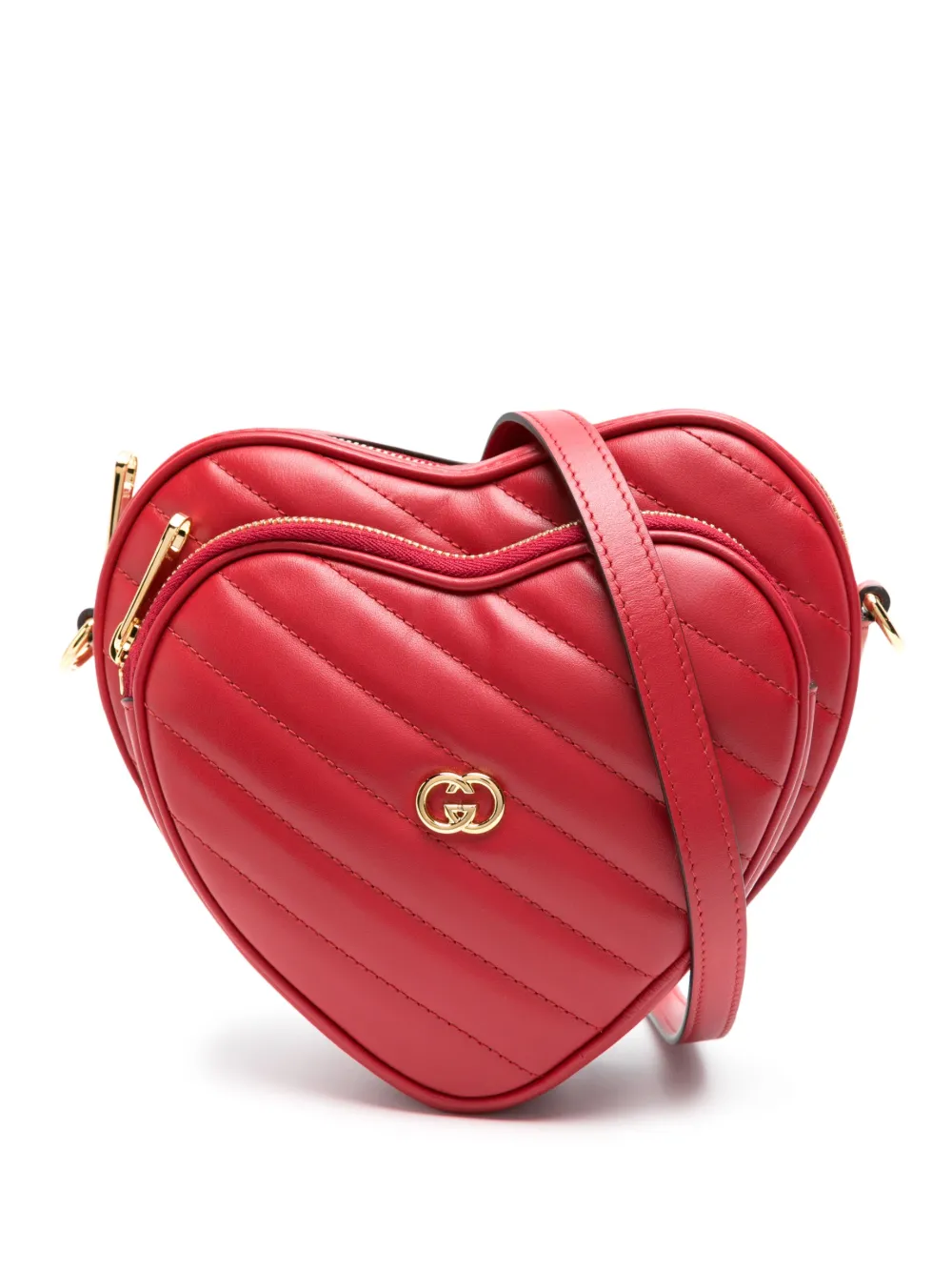 Gucci Mini Interlocking G Heart Shoulder Bag - Farfetch