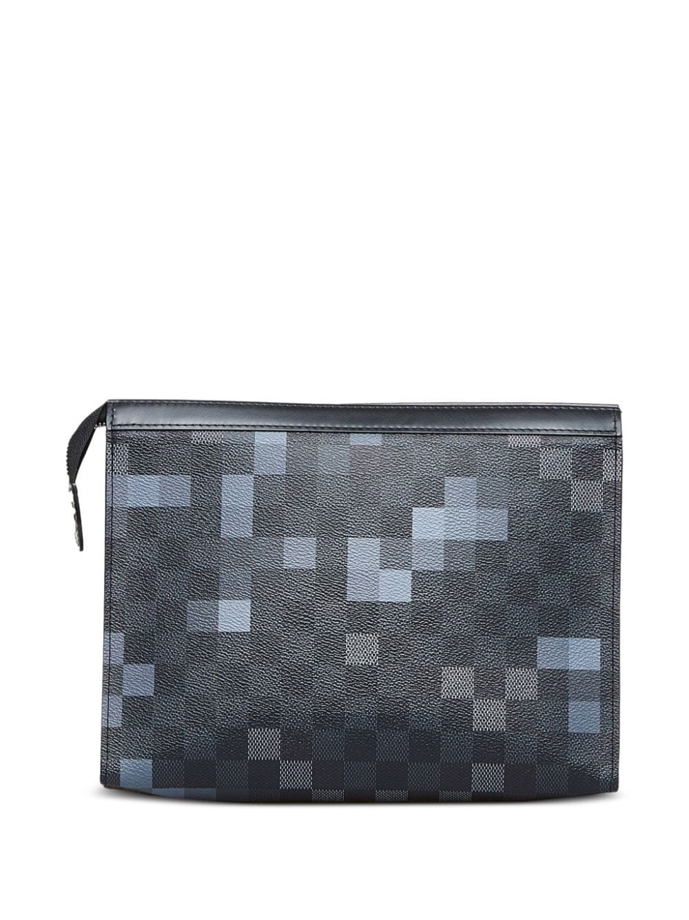 Louis Vuitton Gray Damier Graphite Pixel Pochette Voyage MM Black