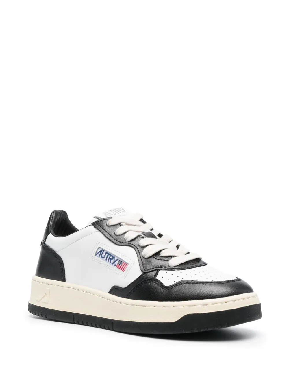 Autry Medalist colour-block leather sneakers - Wit