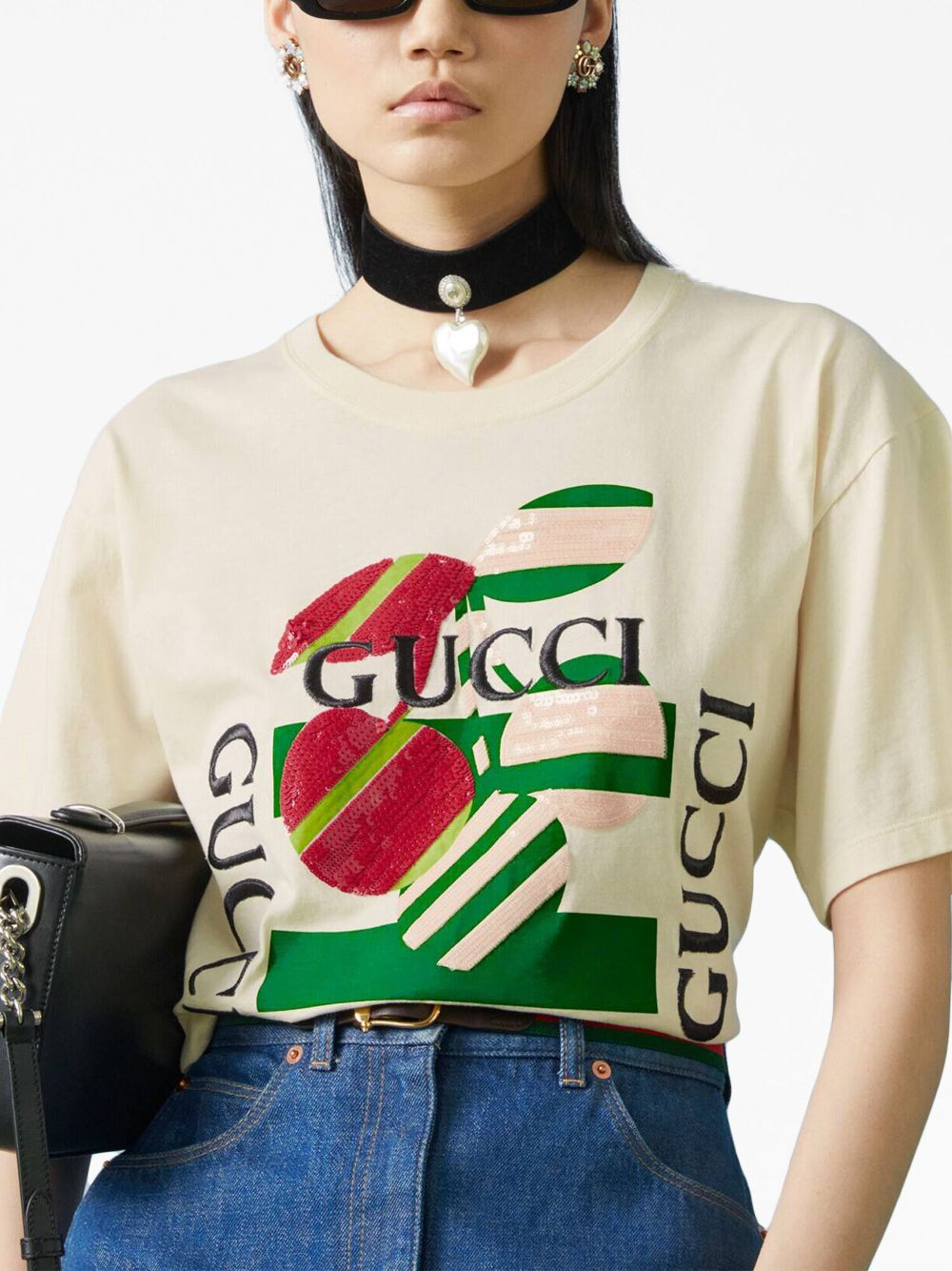 Gucci スパンコール Tシャツ - Farfetch