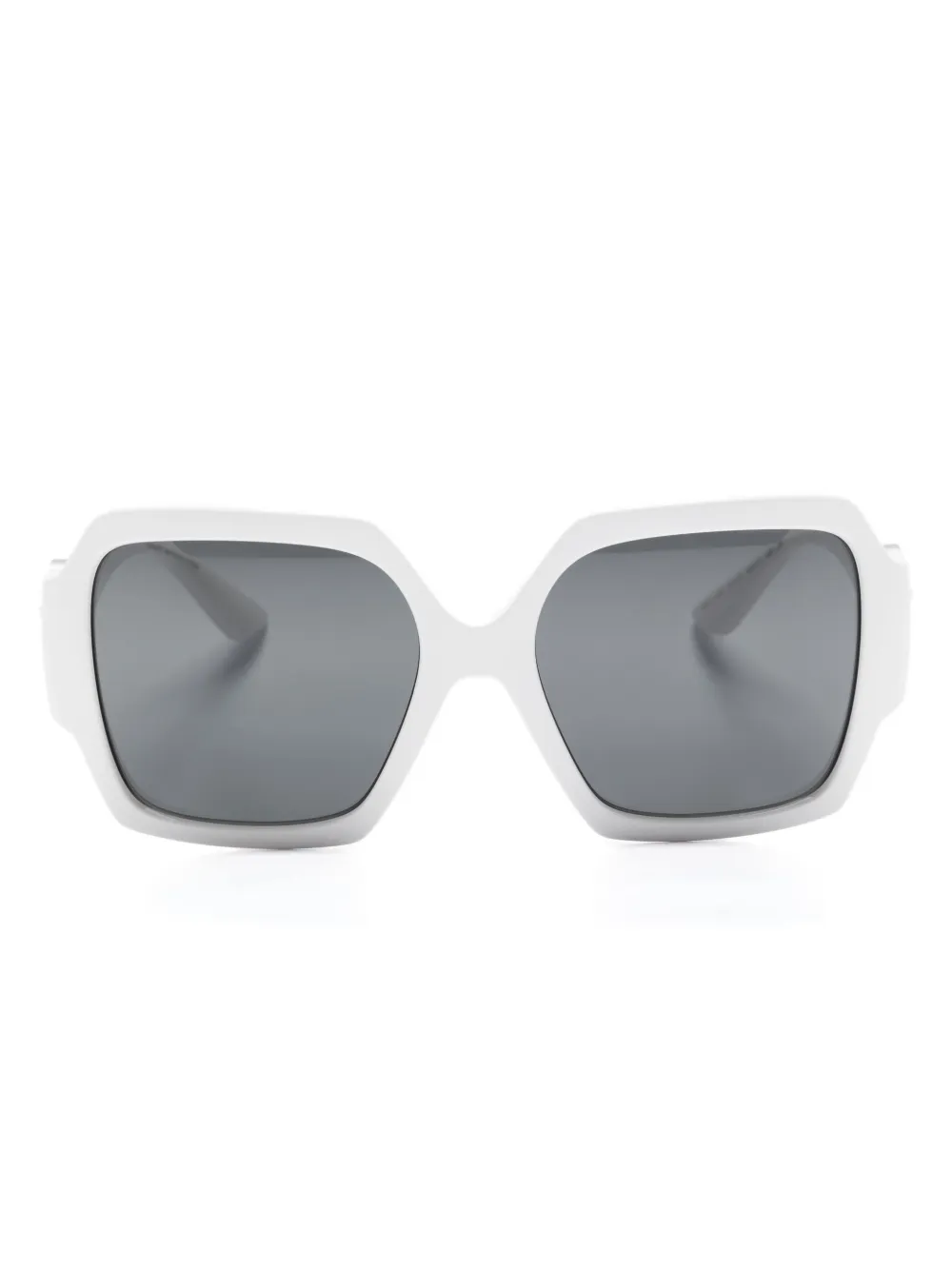 Versace Eyewear Medusa-plaque square-frame sunglasses | White | Image 1