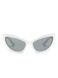 Versace Eyewear tinted cat-eye sunglasses - White