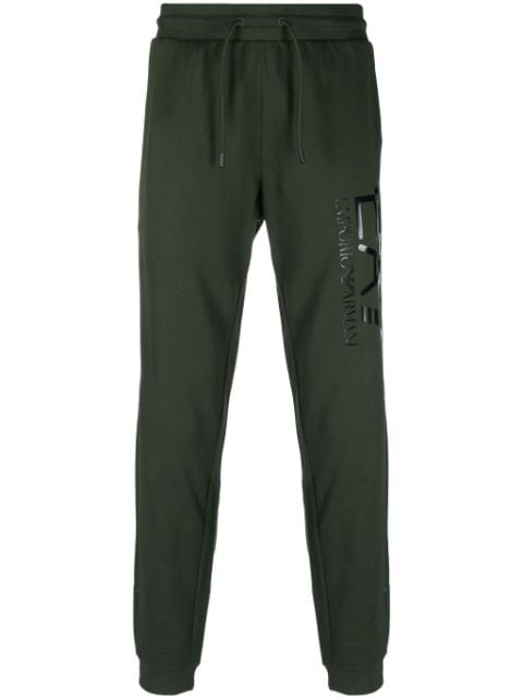 Ea7 Emporio Armani logo-print cotton track pants