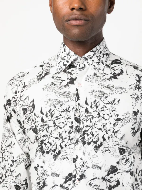 Gabriele Pasini floral print Cotton Shirt Farfetch