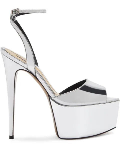 Alexandre Vauthier metallic-finish sandals 