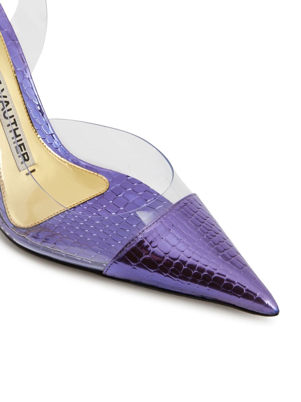 Shop Alexandre Vauthier 105mm Metallic-finish Pumps In Blue