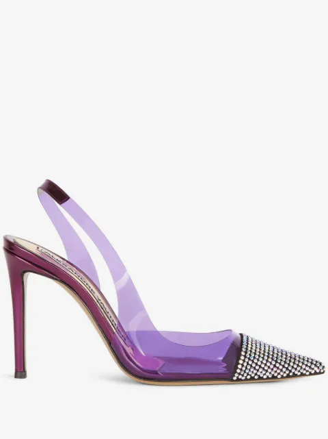 Alexandre Vauthier Amber Ghost 105mm slingback pumps