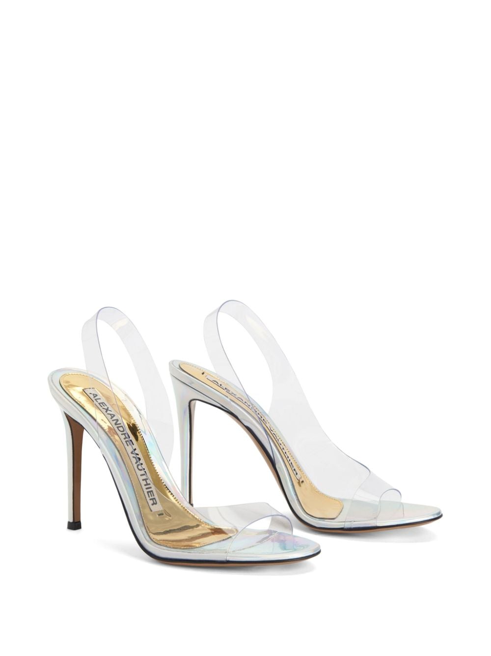 Alexandre Vauthier Vinavil 110mm transparent sandals - Wit