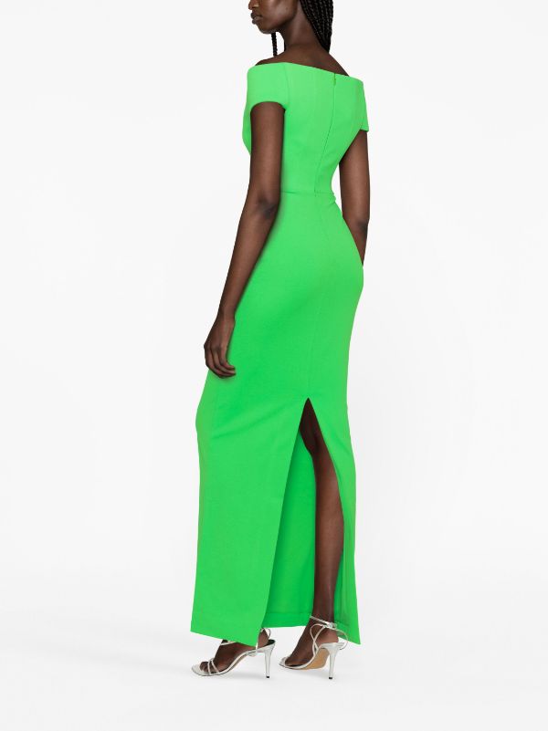 Solace London Marlowe off shoulder Gown Farfetch