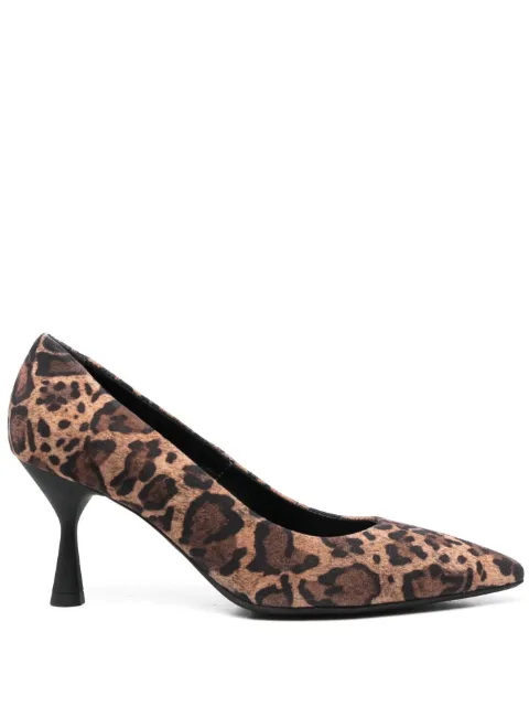 AGL Isolde 80mm leopard-print pumps