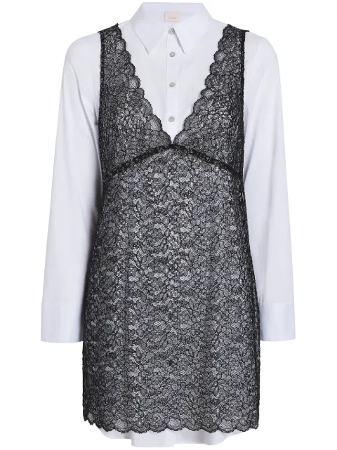 Cinq A Sept Catilina lace-overlay dress