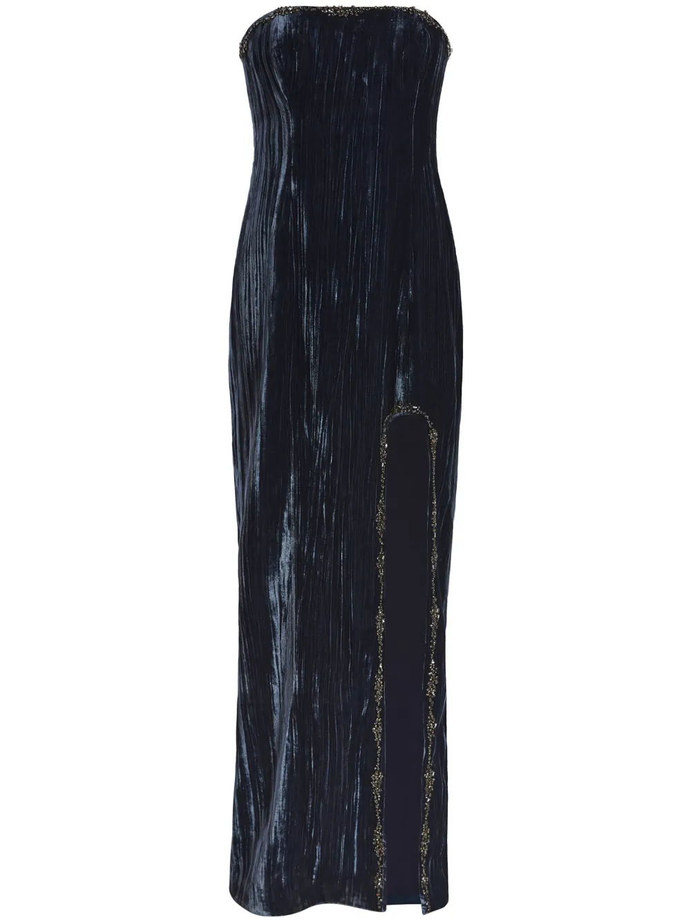 Eponine strapless velvet gown