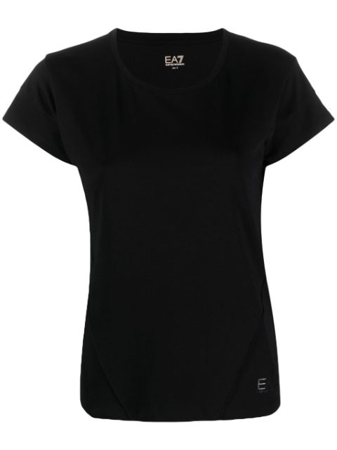 Ea7 Emporio Armani logo-print crew-neck T-shirt Women