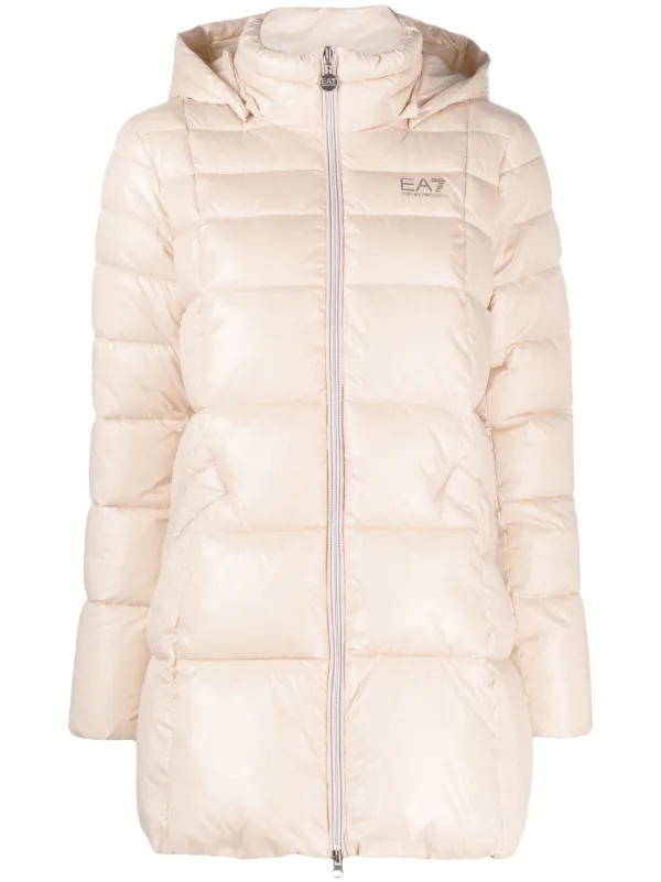 EA7 EMPORIO ARMANI- フーデッド パデッドジャケット Ea7 Emporio Armani フーデッド パデッドジャケット | ブラック