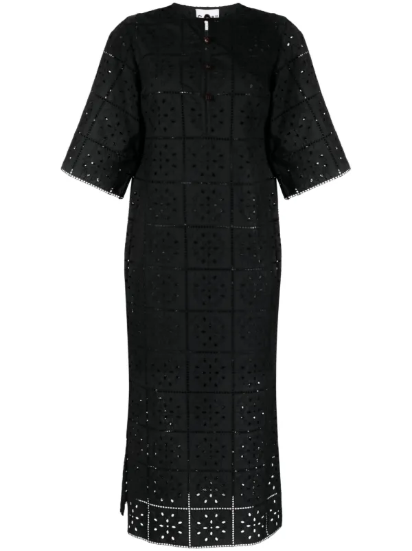 Ganni yoko lace clearance dress