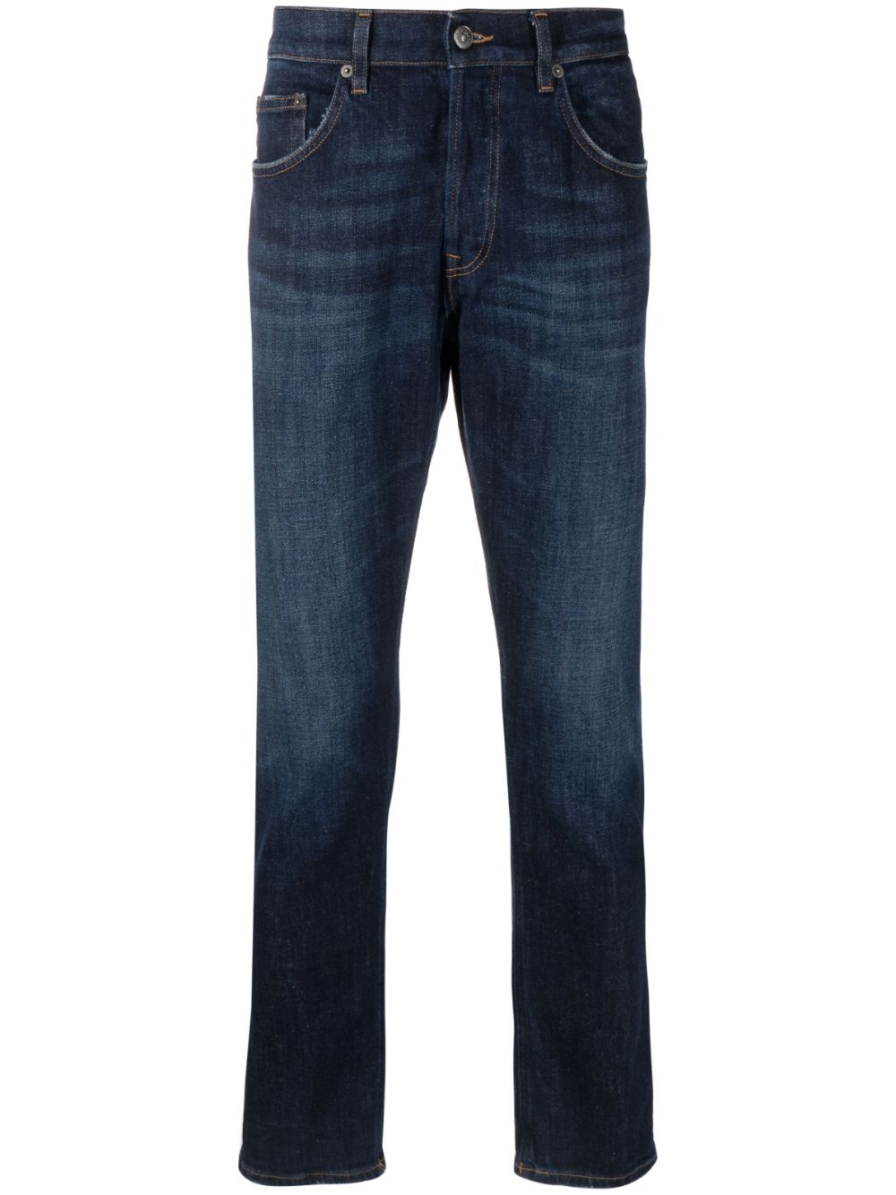 Dondup Mid-rise Straight-leg Jeans In Blue