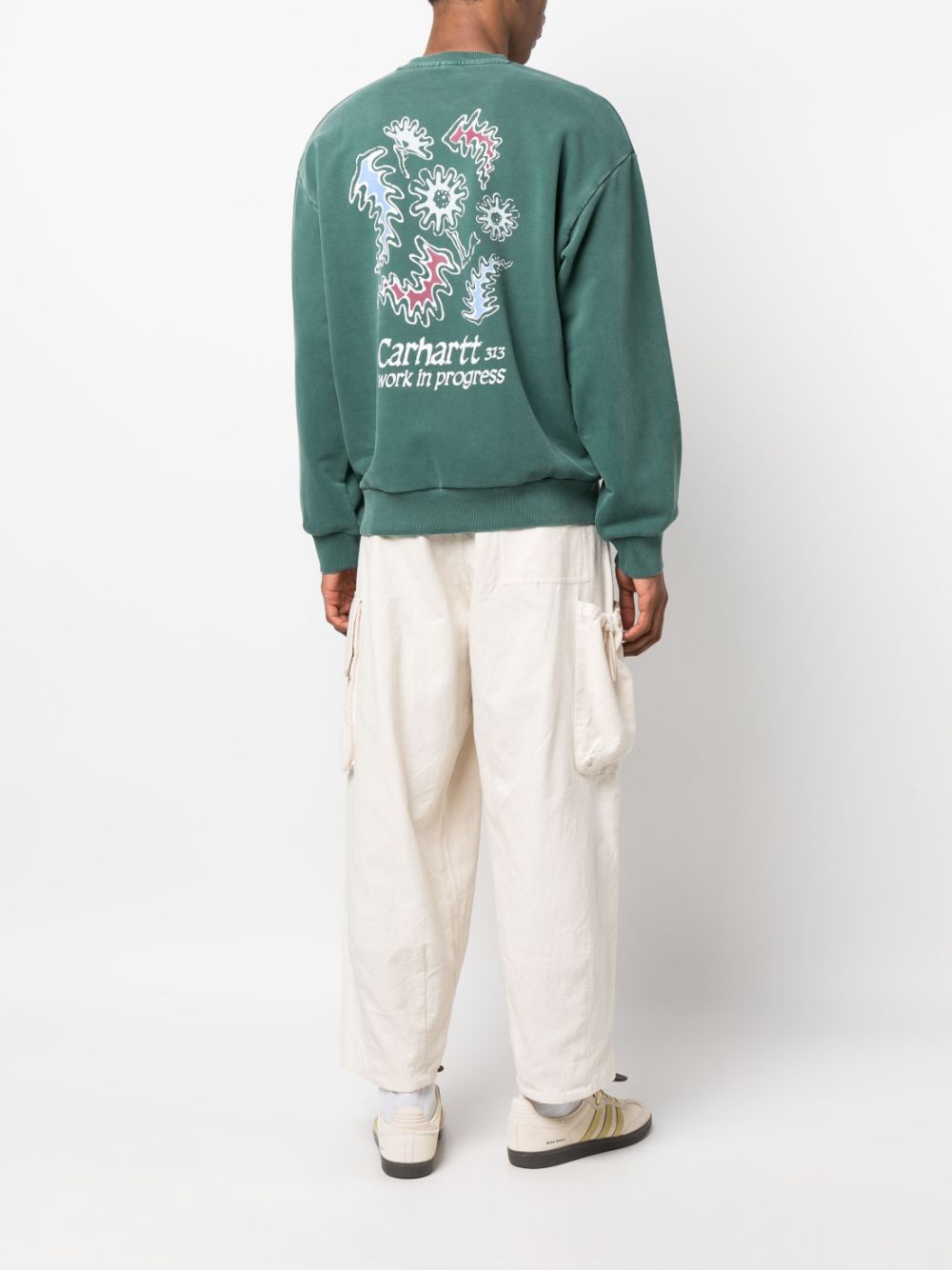 Carhartt WIP Splash cotton-blend sweatshirt - Groen