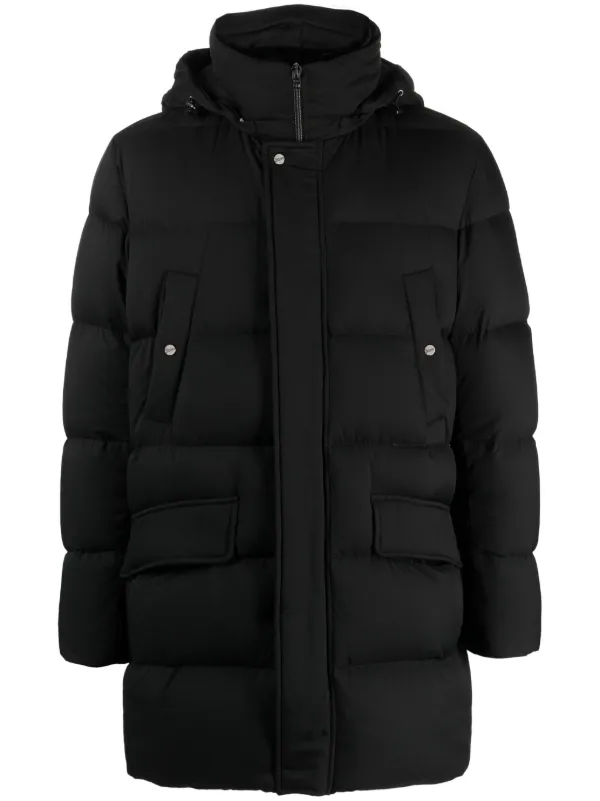 Herno Arandelle detachable hood Coat Black FARFETCH PH