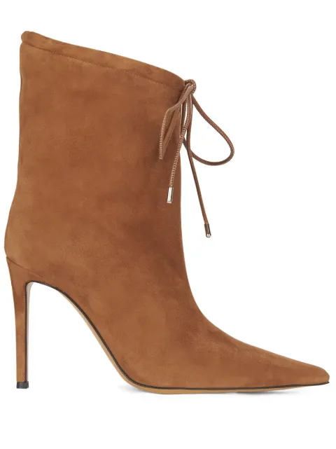 Alexandre Vauthier botas de gamuza con puntera en punta y tacón de 105mm
