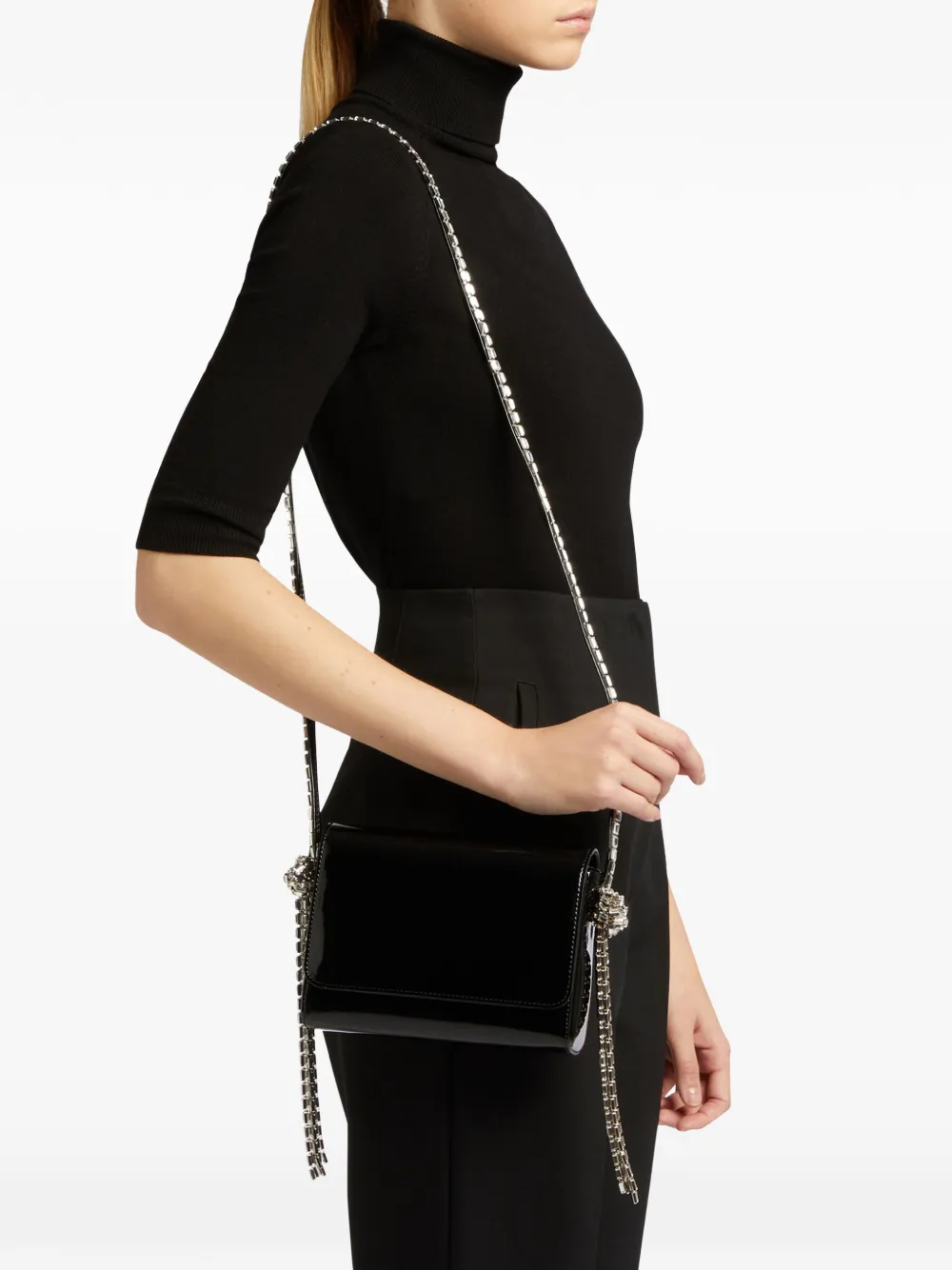 Alexandre Vauthier pochette à fini verni | Image 2