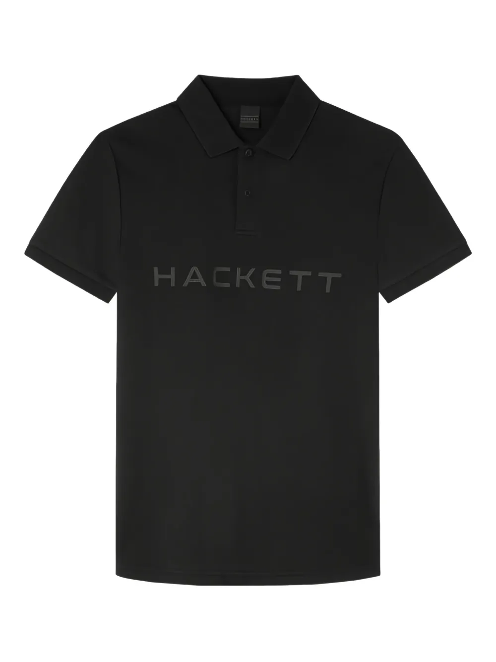 Hackett logo-print polo shirt | Black | Image 1