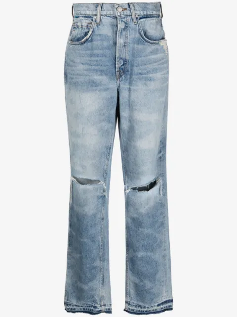 Cotton Citizen Kate straight-leg ripped jeans