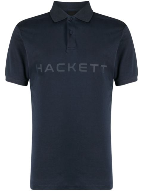 Hackett logo-print cotton polo shirt