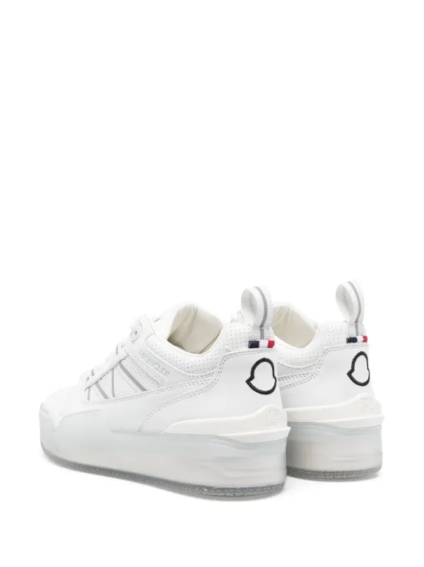 スニーカー MONCLER White Fabric And Nubuk Pivot Sneakers Moncler Pivot low-top Leather Sneakers | White | FARFETCH