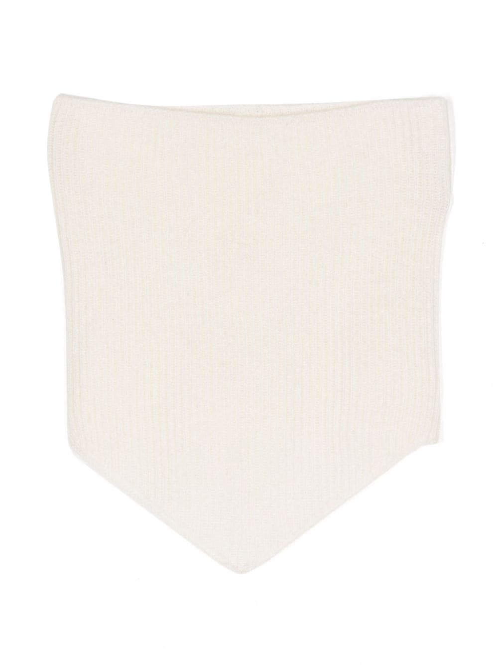 Cashmere In Love Babies' Leysin Bandana-style Cashmere Scarf In White
