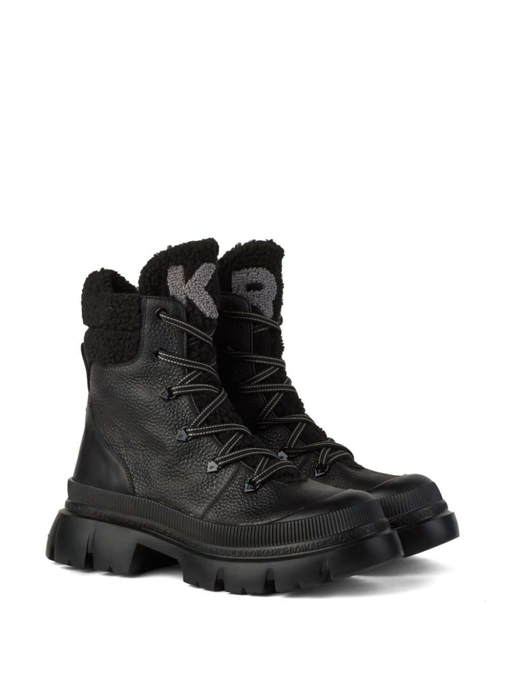 Karl Lagerfeld Trekka lace-up boots Black